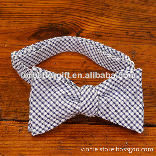 Stylish Checked Jacquard Self Bow Tie For Men
